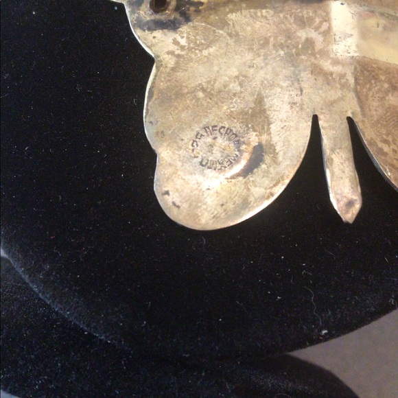 Vintage Silver Ornate Butterfly Brooch - Picture 2 of 4